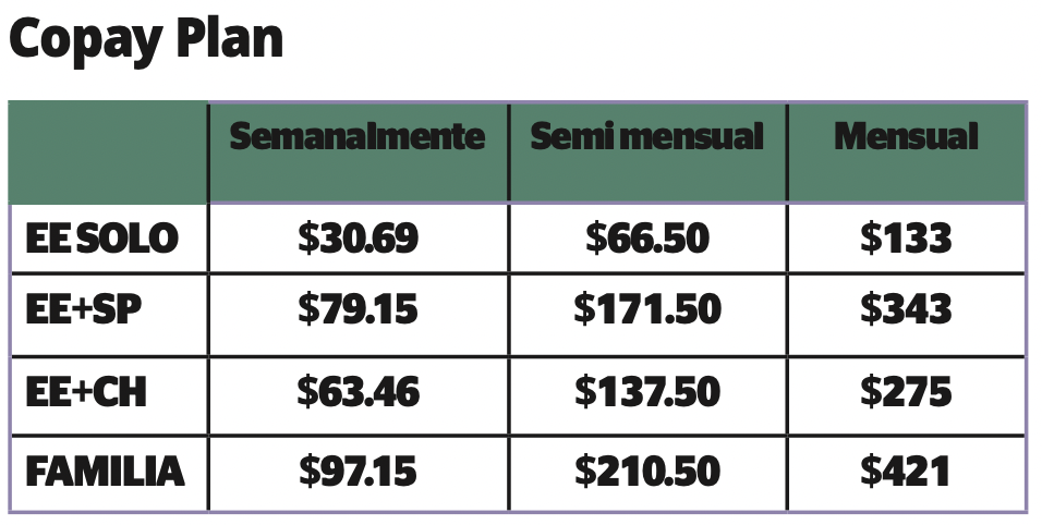 23 Copay Rates