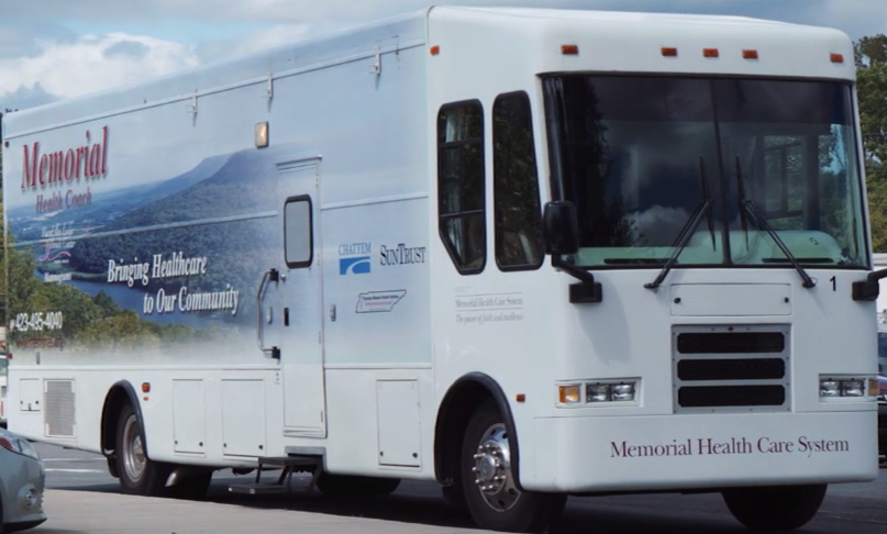 Mammogram van video still